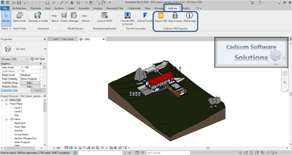 OBJ Exporter For Revit