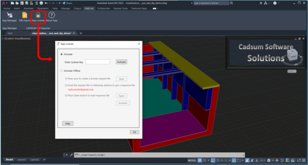 OBJ Exporter for AutoCAD License Image