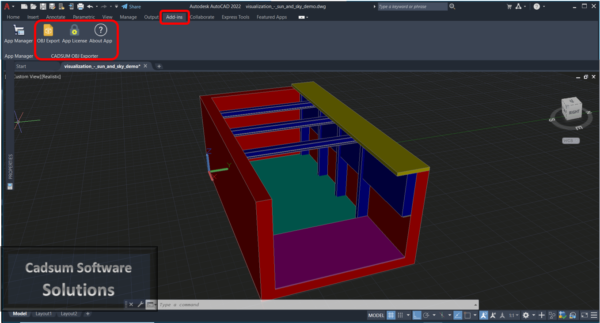 OBJ Exporter for AutoCAD Plugin Add-in