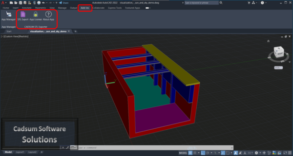 STL Exporter For AutoCAD plugin, convert Autocad to STL file