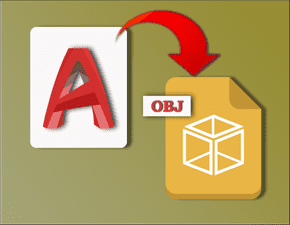 AutoCAD OBJ exporter cad plugin