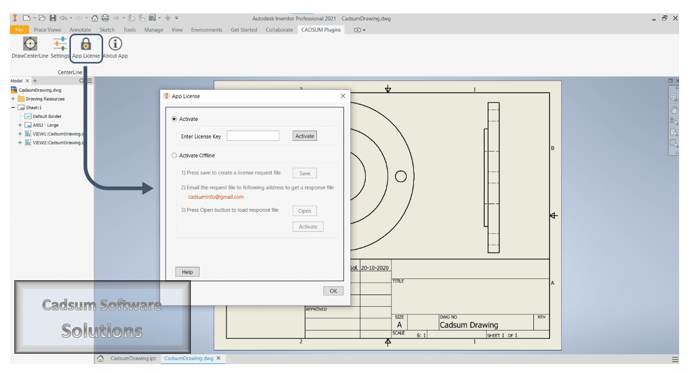 Draw Automated Centerline for Inventor