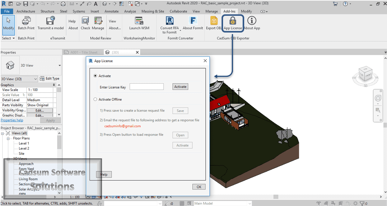 OBJ Exporter For Revit