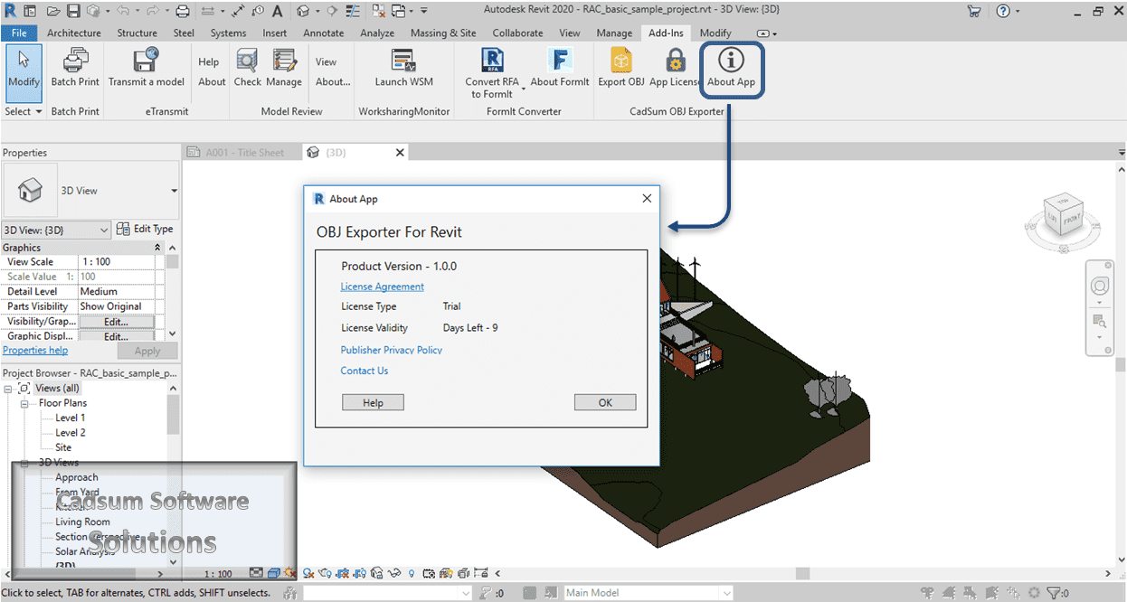 OBJ Exporter For Revit